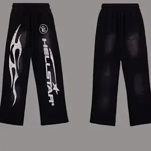 Hellstar Trousers Graphic Drawstring Wide-Leg product detail image 4