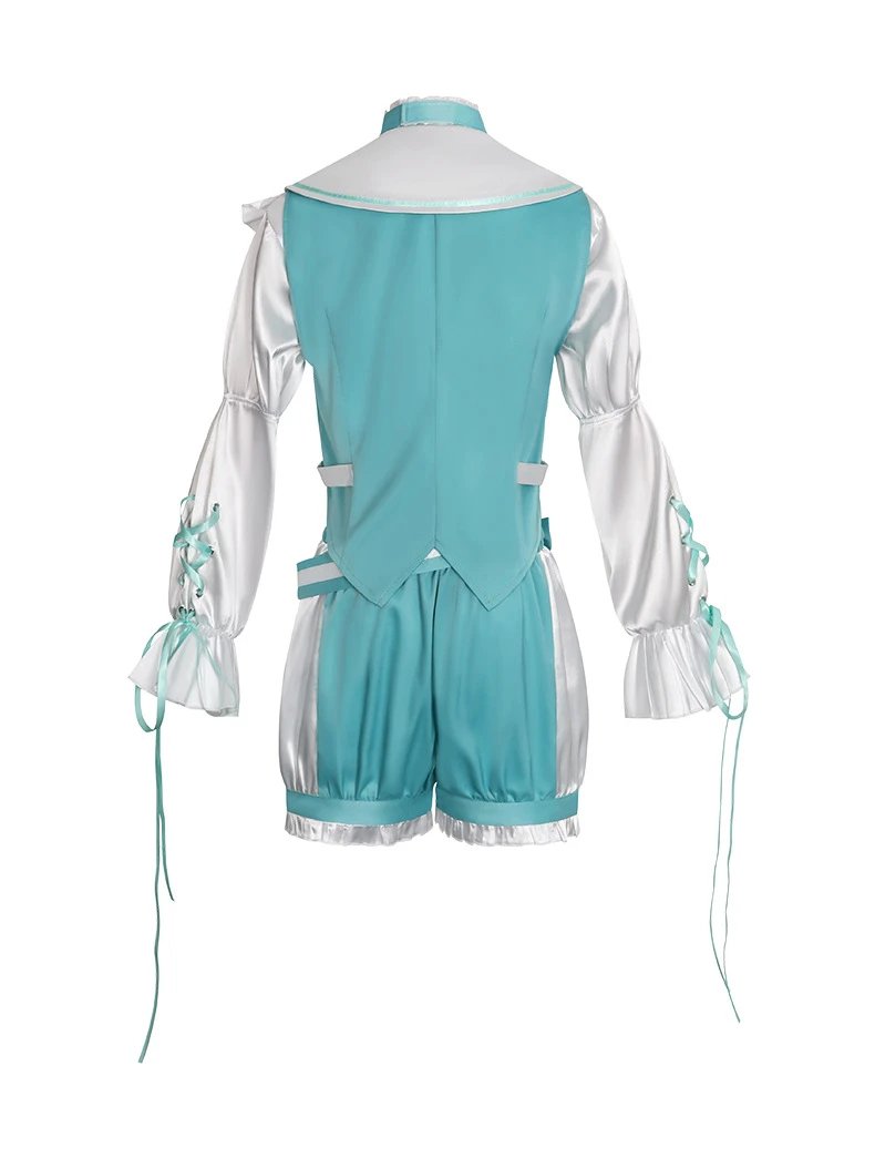Design World Plan (Mirror Bell) 10th Anniversary Maid Dress Set Turquoise and White Dress - 23