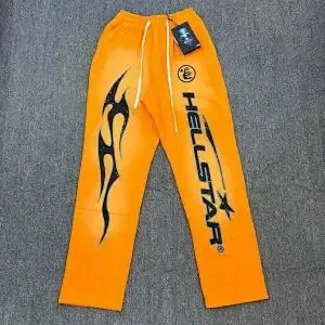 Hellstar Trousers Graphic Drawstring Wide-Leg product detail image 8