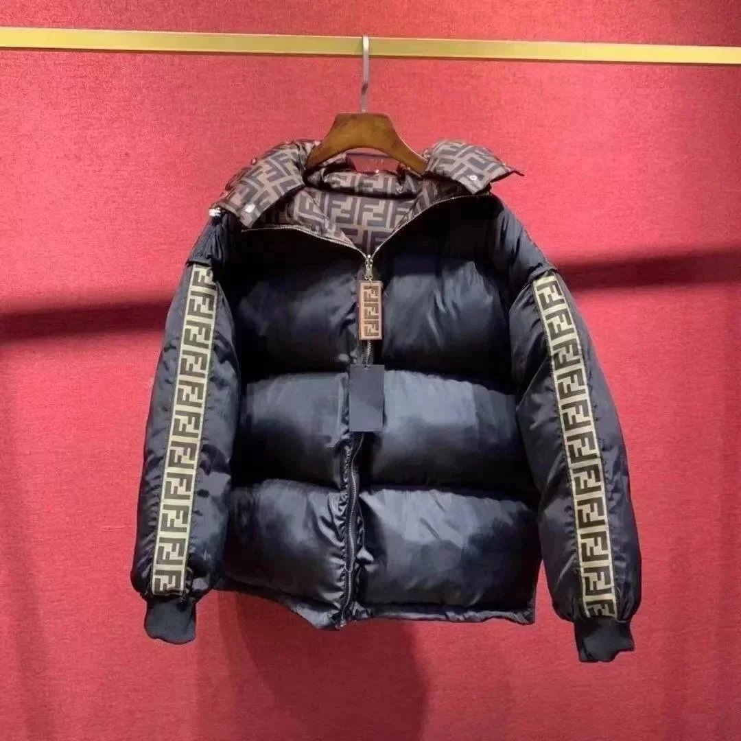 Moncler Down Jackets Hooded shiny puffer jacket — A65-Black
