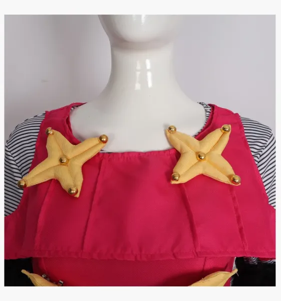 Design JoJo's Bizarre Adventure Jolyne Cujoh Cosplay Costume Set Pink Dress - 8