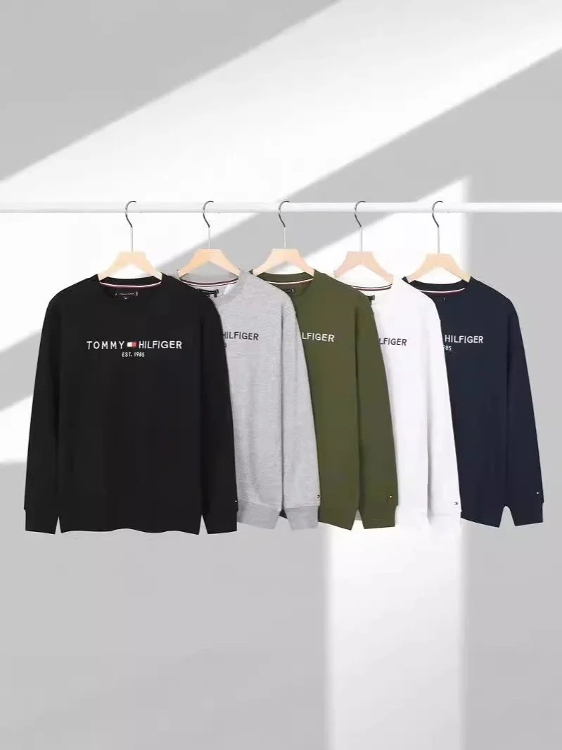 Tommy Hilfiger 1985 Heritage Embroidered Sweatshirt Gray Hoodie - 5