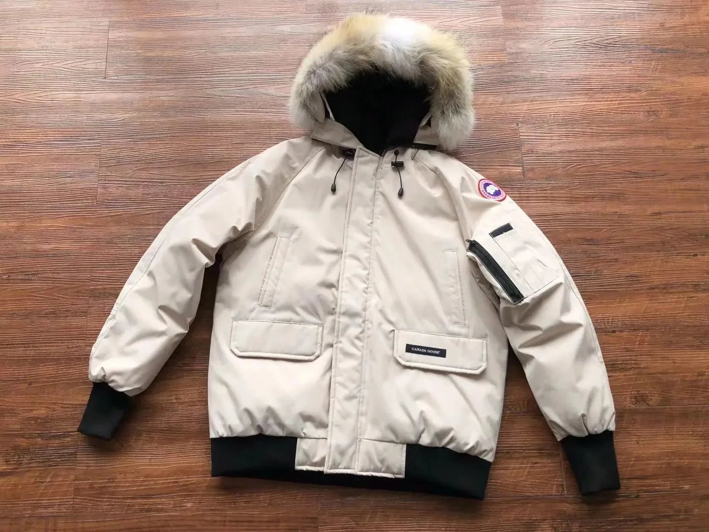 Canada Goose Down Jackets Fur-Trim Hooded Jacket — 30