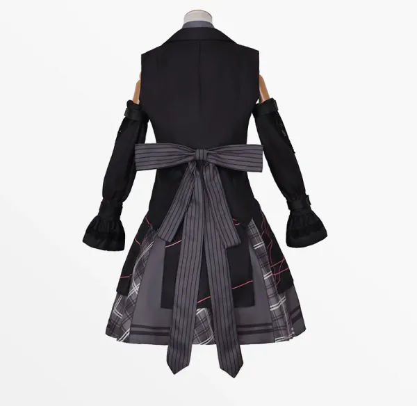 Design Alfred Binet Real Winter Suit Black Gothic Lolita Dress Set Dress - 9