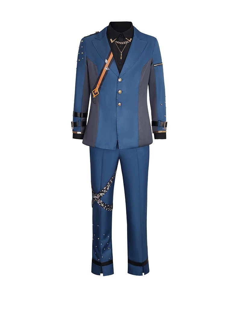 Design Idol Dream Fantasy Collaboration East Cloud Pengren Costume Set Blue - 6