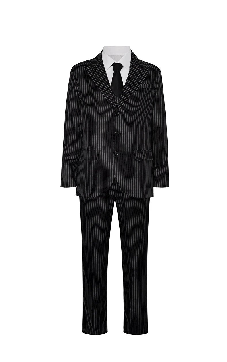 Design Pinstripe Suit Set Black - 19