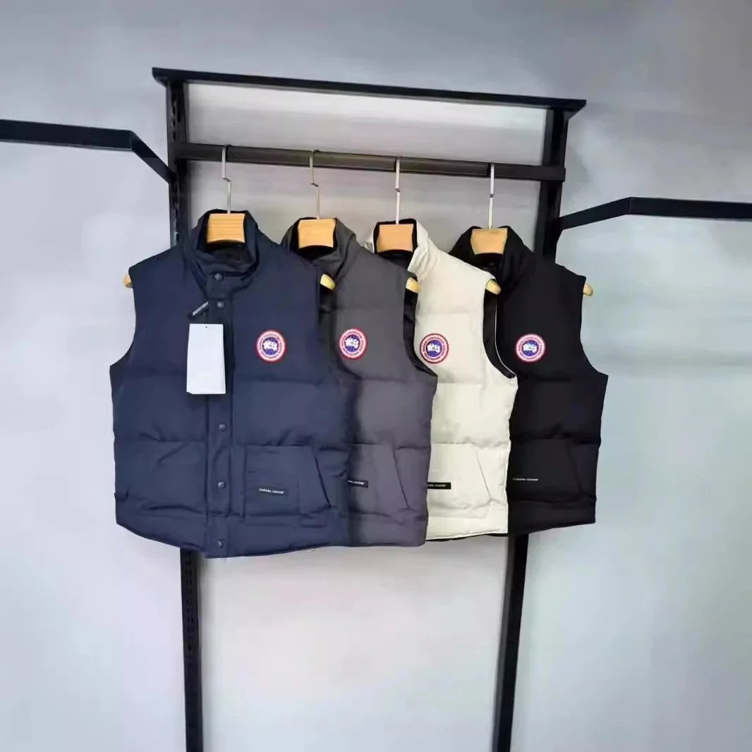 Canada Goose Vests Quilted stand-collar puffer vest with snap front and patch pockets product image