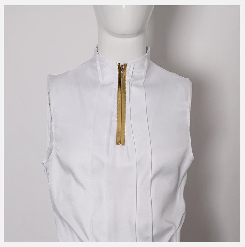Design World Plan (Bai Shihan) 5th Anniversary Thank You Event Cosplay Costume Set White Blue Gold Sets - 23