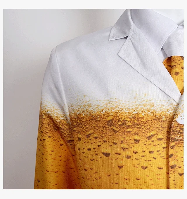 Unbranded Matching Sets Beer Print Costume Set product detail image 40