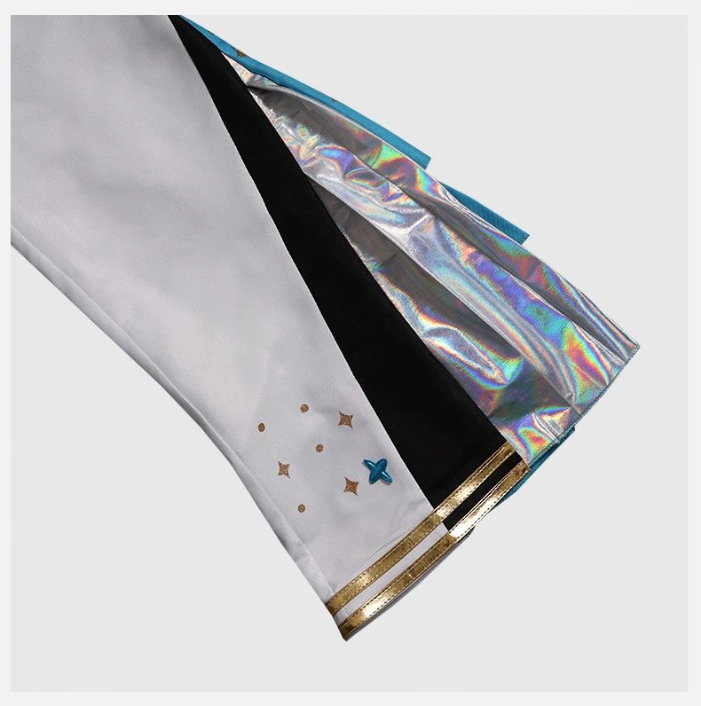 Design World Plan (Bai Shihan) 5th Anniversary Thank You Event Cosplay Costume Set White Blue Gold Sets - 34