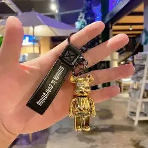 Medicom Toy Bearbrick Gold Keychain Jewelry - 1