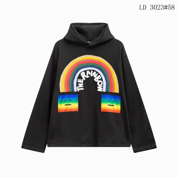Acne Studios Logo Hoodie Light Gray Hoodie - 5