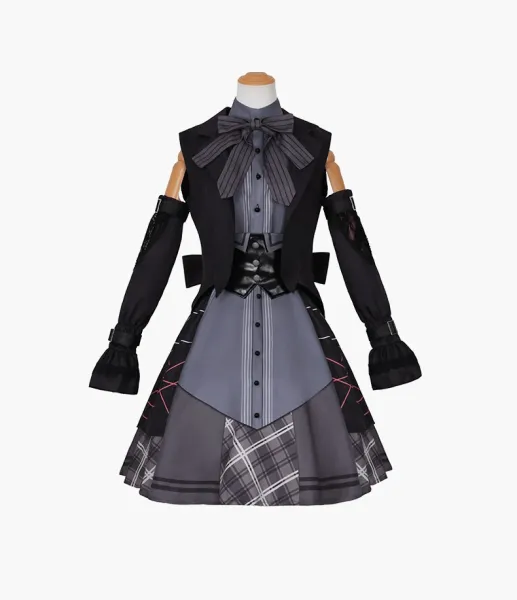 Design Alfred Binet Real Winter Suit Black Gothic Lolita Dress Set Dress - 6