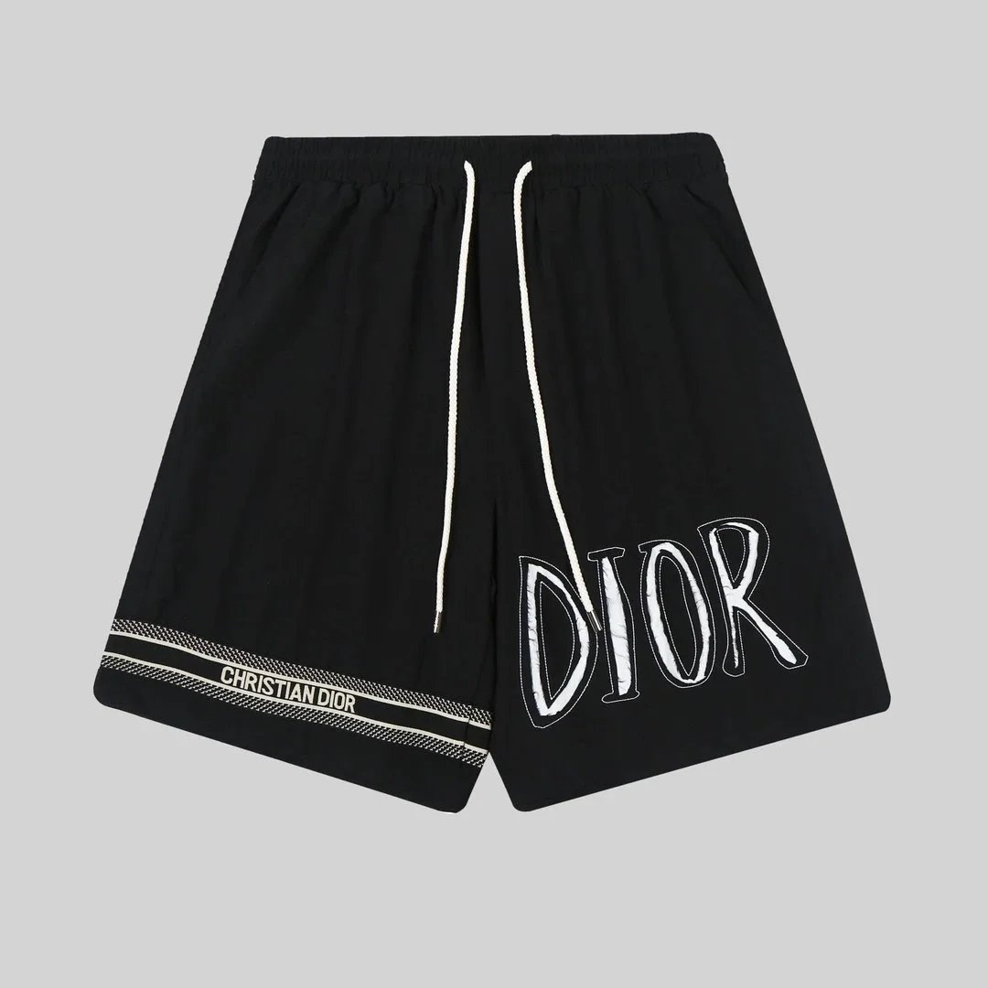 Dior CD Logo White Cotton Shorts - 9