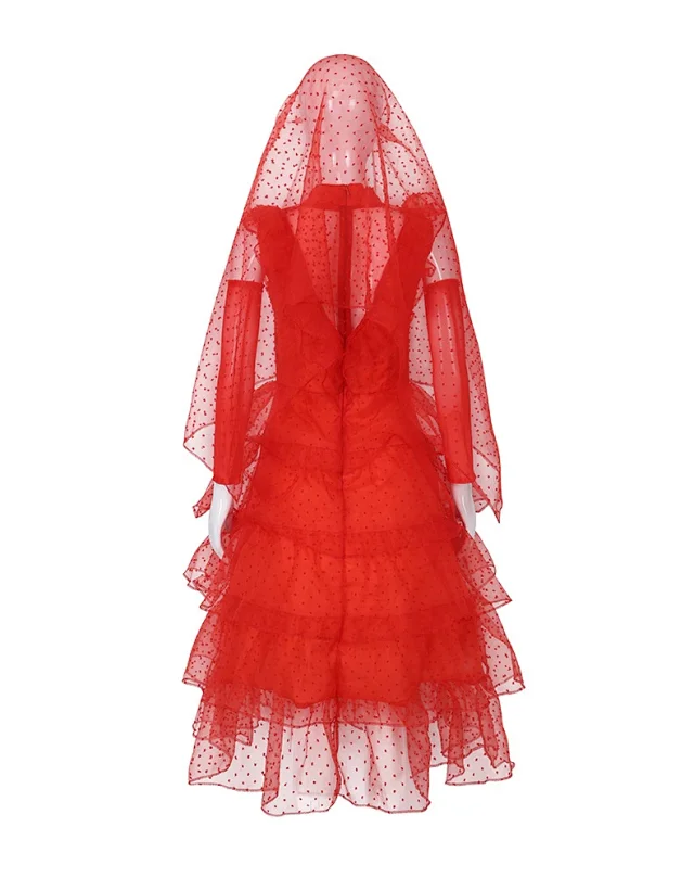 Unbranded Dresses Lydia Gothic Dress Set with Veil and Arm Sleeves product detail image 3