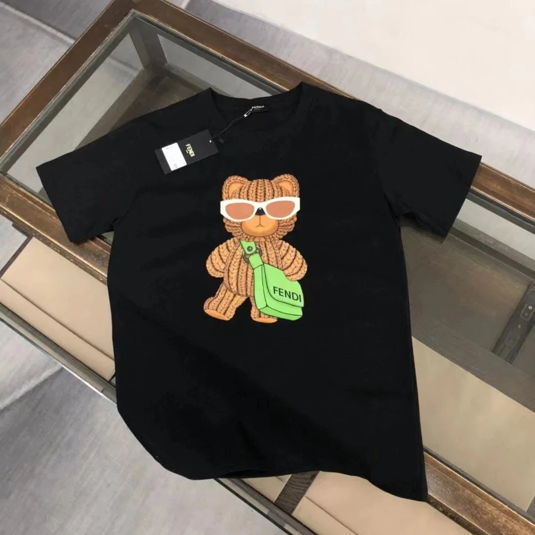 Fendi T-Shirts Short-Sleeve Logo Graphic T-Shirt — 3