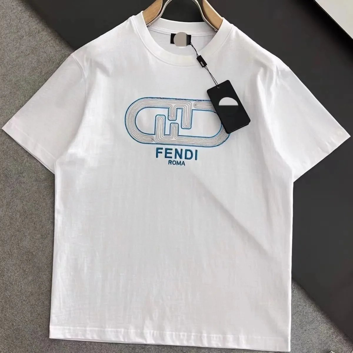 Fendi T-Shirts Short-Sleeve Logo Graphic T-Shirt — 21