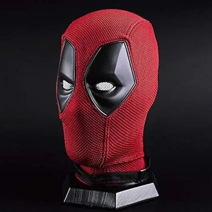 Spider-Man Uncategorized Electronic Movable-Eye Costume Mask — Deadpool mask [electric with light with sound effect】