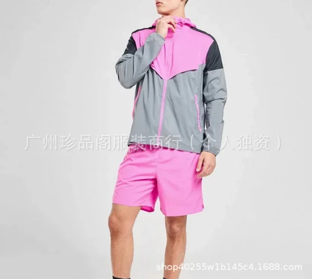 Nike Jackets Hooded color-block windbreaker jacket product detail image 5