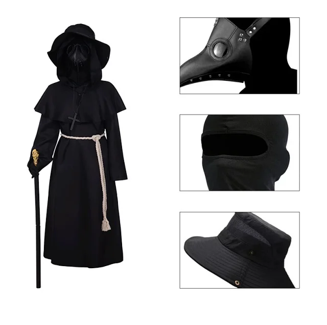 Unbranded Uncategorized Plague Doctor Costume Set product detail image 3