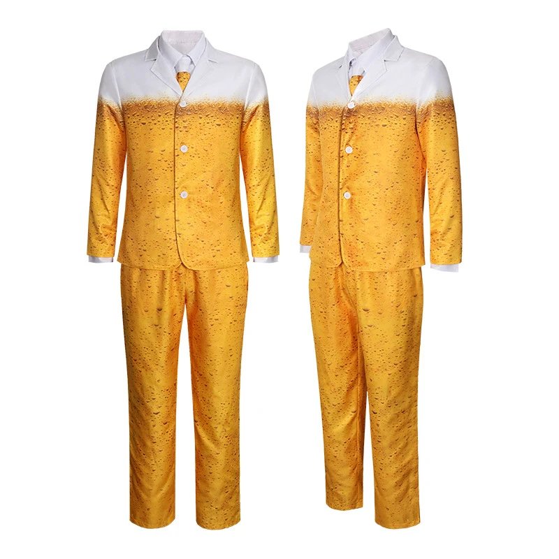 Unbranded Matching Sets Beer Print Costume Set image 3