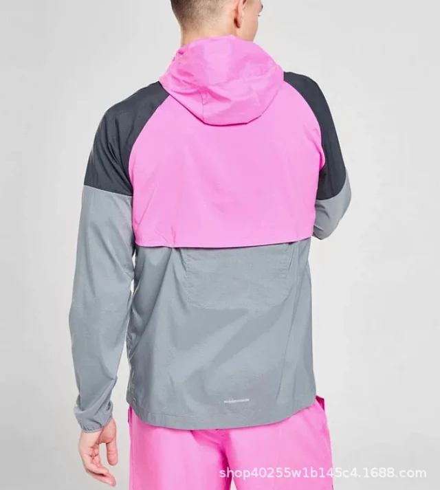 Nike Jackets Hooded color-block windbreaker jacket product detail image 3