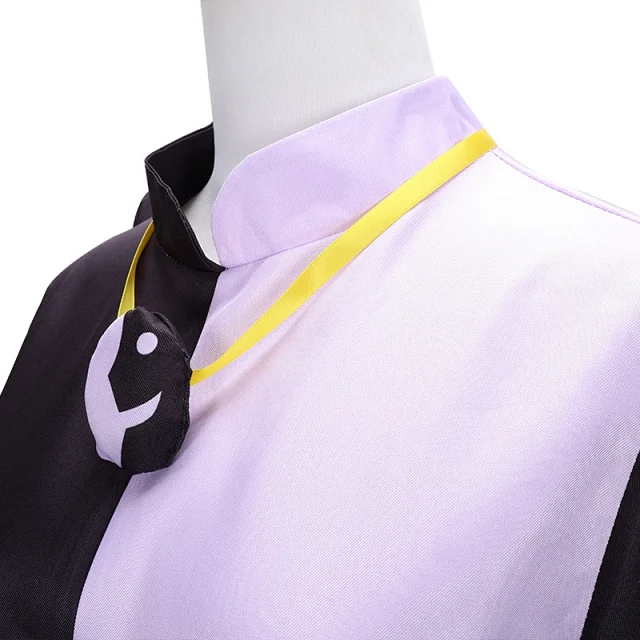 Unbranded Jumpsuits Black and lavender split moon-and-sun cosplay jumpsuit with matching headscarf product detail image 10