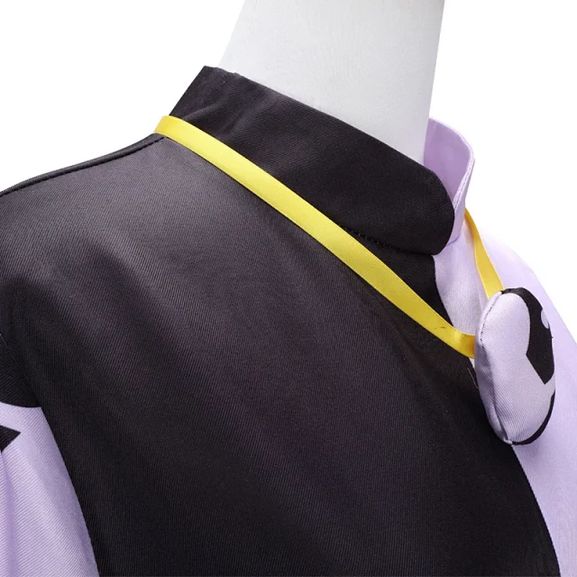 Unbranded Jumpsuits Black and lavender split moon-and-sun cosplay jumpsuit with matching headscarf product detail image 18