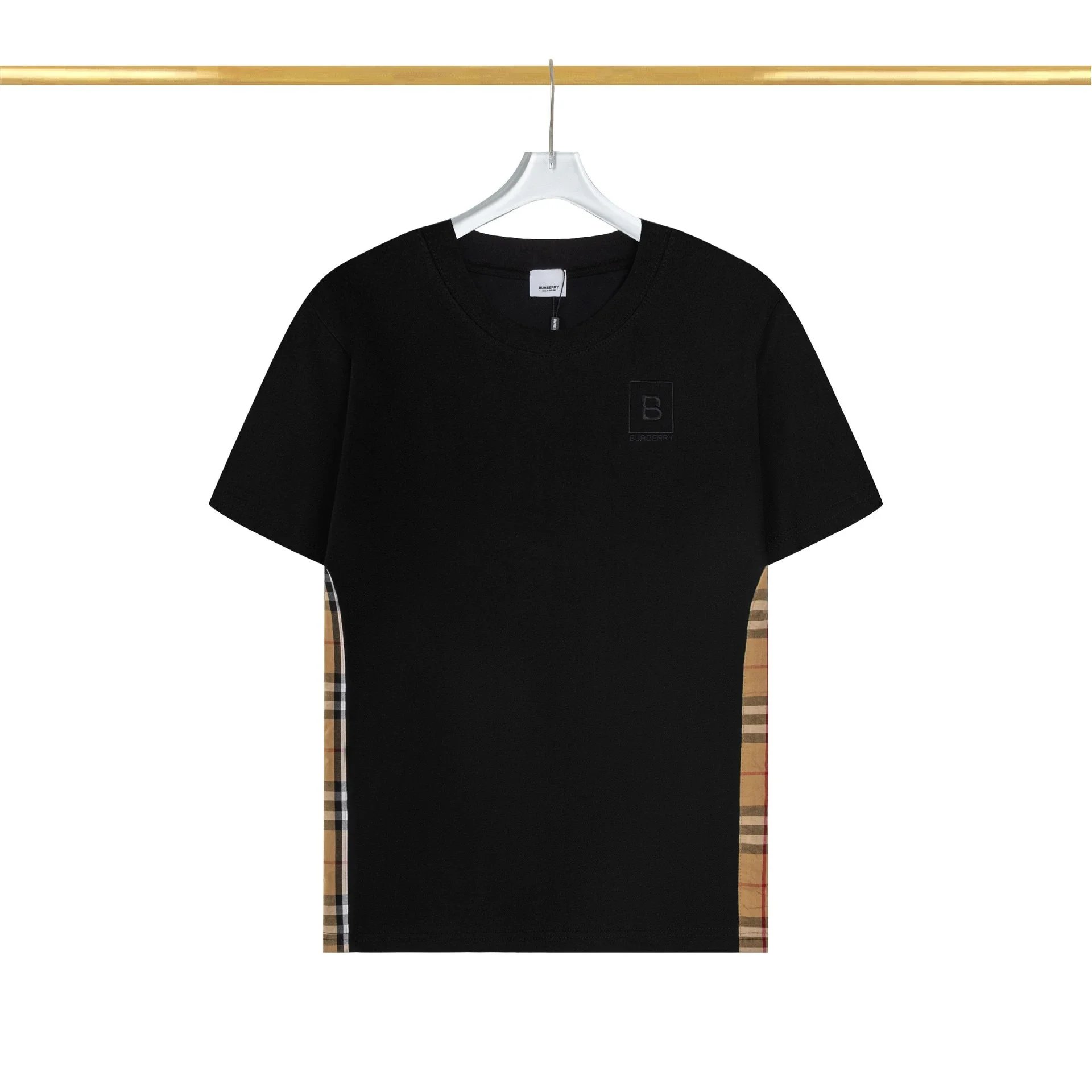 Burberry T-Shirts Side check panel T-shirt with B chest patch image 2