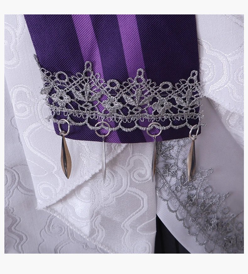 Design World Plan (Caoyao Ningning) Cosplay Costume Set White Purple Formal Outerwear Sets - 13