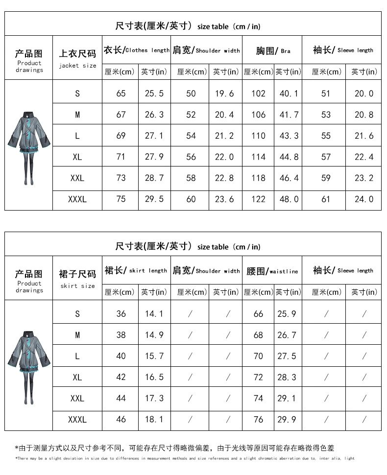 Design Hatsune Miku World Plan Movie Version Cosplay Set Gray Teal - 4