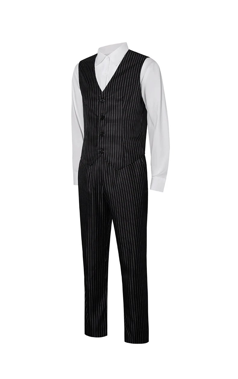 Design Pinstripe Suit Set Black - 17