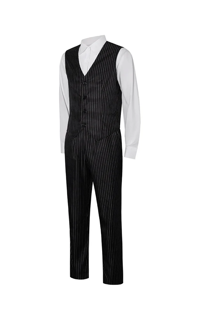 Unbranded Black Pinstripe Costume Suit product detail image 16