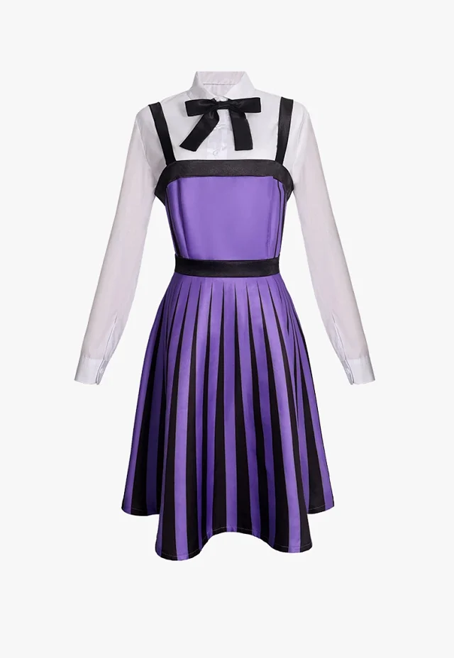 Unbranded Matching Sets 856 Purple and Black Striped Costume Set product detail image 3