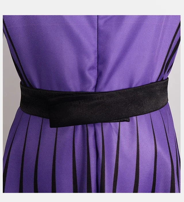 Unbranded Matching Sets 856 Purple and Black Striped Costume Set product detail image 11