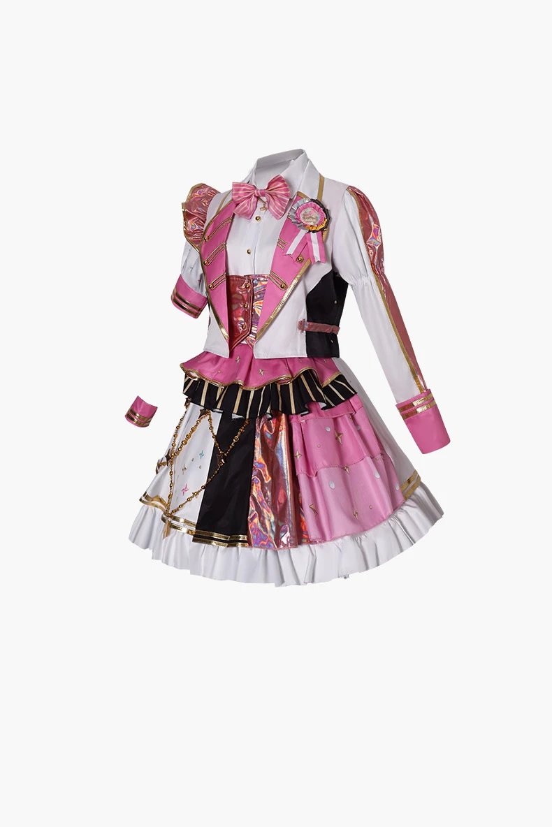 Design World Plan (Tian Ma Si) 5th Anniversary Gratitude Concert Costume Set White Yellow Holographic Performance Outfit - 5