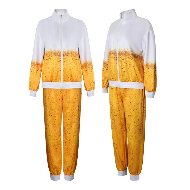 Unbranded Matching Sets Beer Print Costume Set image 4