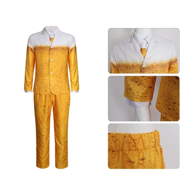 Unbranded Matching Sets Beer Print Costume Set product detail image 38