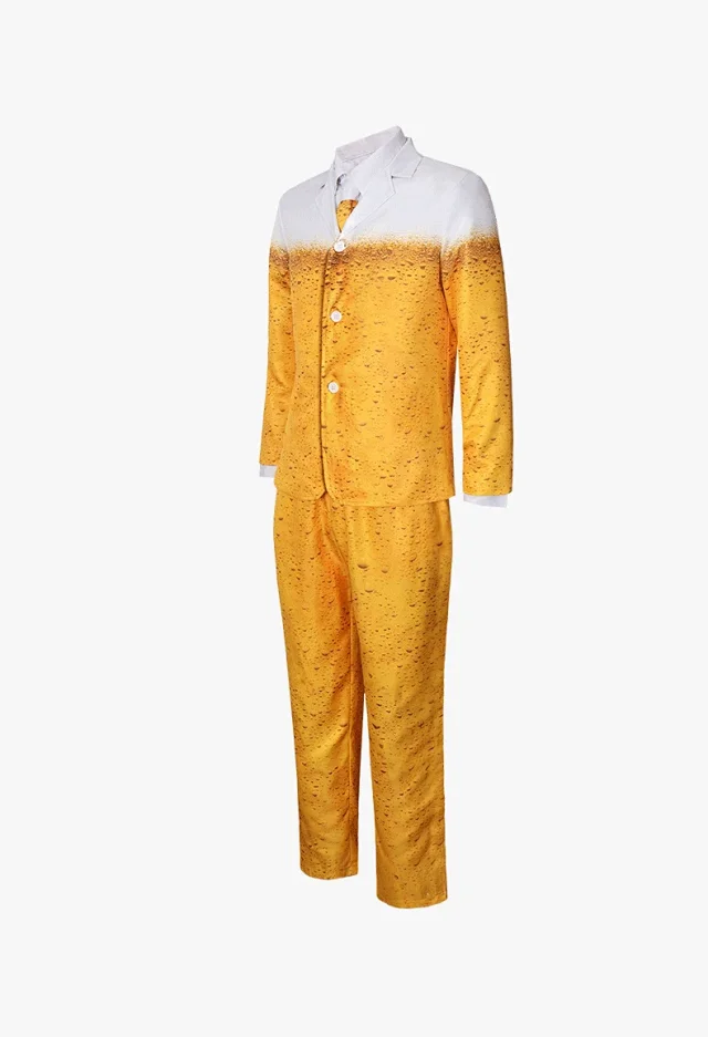 Unbranded Matching Sets Beer Print Costume Set product detail image 36
