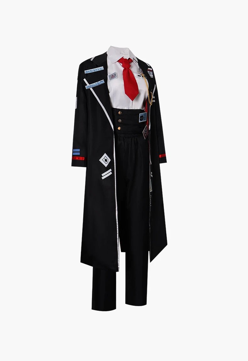 Design A2519# Tang Guo De Cosplay Costume Set Black / White / Red - 6