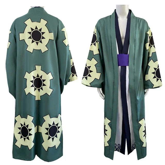 Unbranded Matching Sets Roronoa Zoro Cosplay Kimono Set product detail image 9