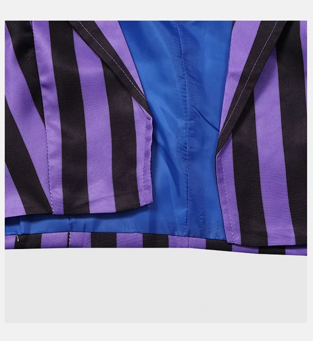 Unbranded Matching Sets 856 Purple and Black Striped Costume Set product detail image 12