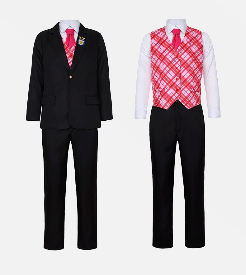 Design Barbie Princess x Delancey Set Navy Blue and Pink Plaid School Uniform Set Sets - 22