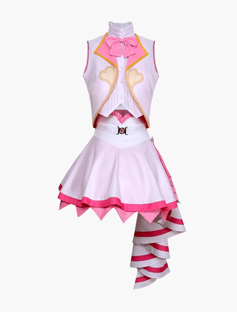 Design World Plan (Momoi Airi Theater Version) Cosplay Costume Set Pink White - 25