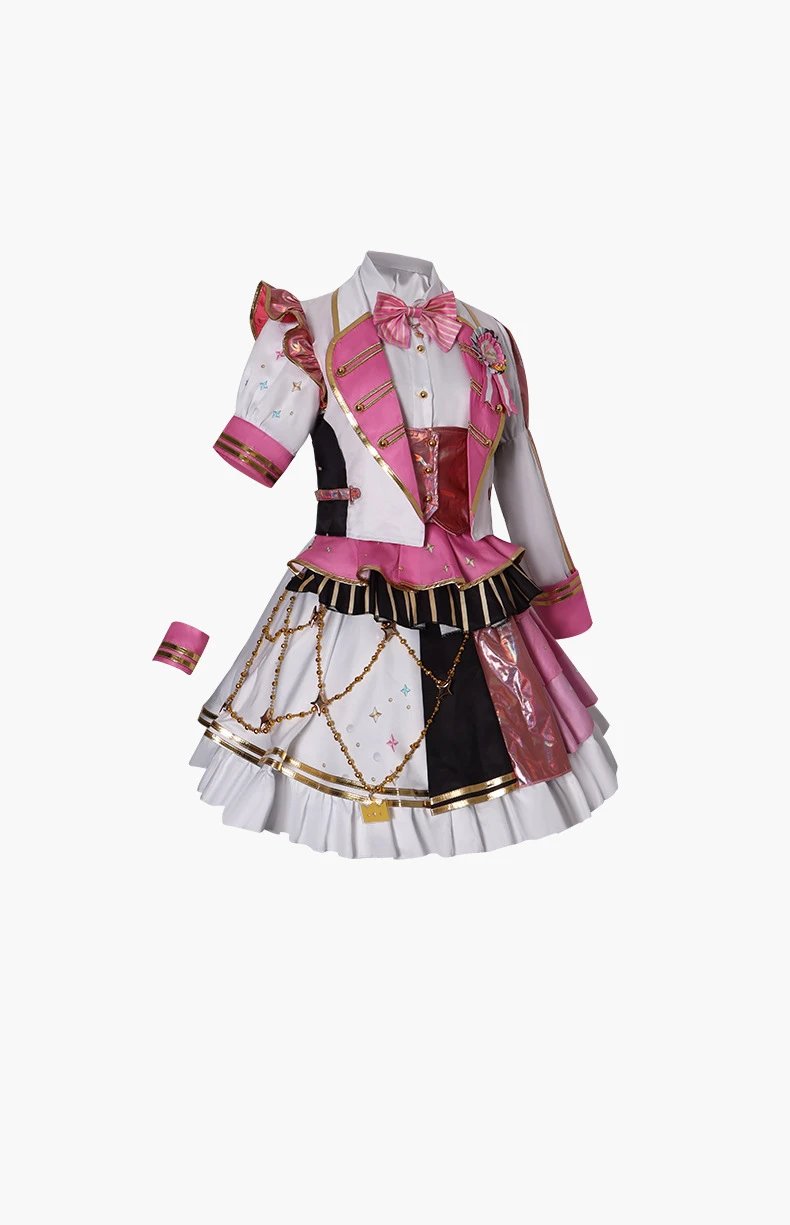Design World Plan (Tian Ma Si) 5th Anniversary Gratitude Concert Costume Set White Yellow Holographic Performance Outfit - 6