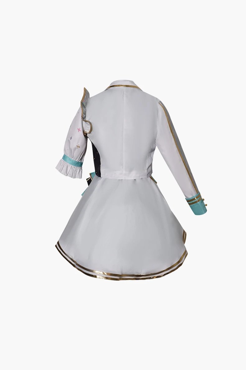 Design World Plan (Tian Ma Si) 5th Anniversary Gratitude Concert Costume Set White Yellow Holographic Performance Outfit - 18