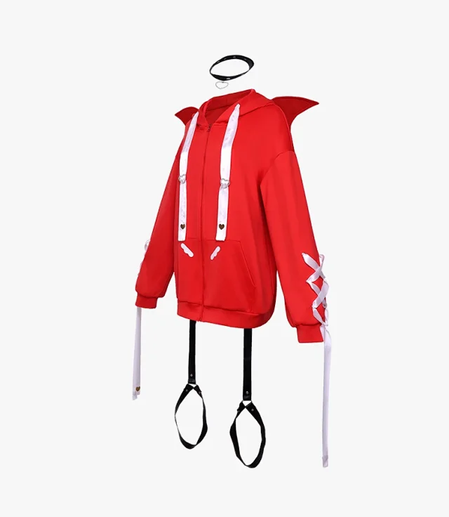 Unbranded Matching Sets Needy Streamer Overload Cosplay Hoodie Costume Set product detail image 5