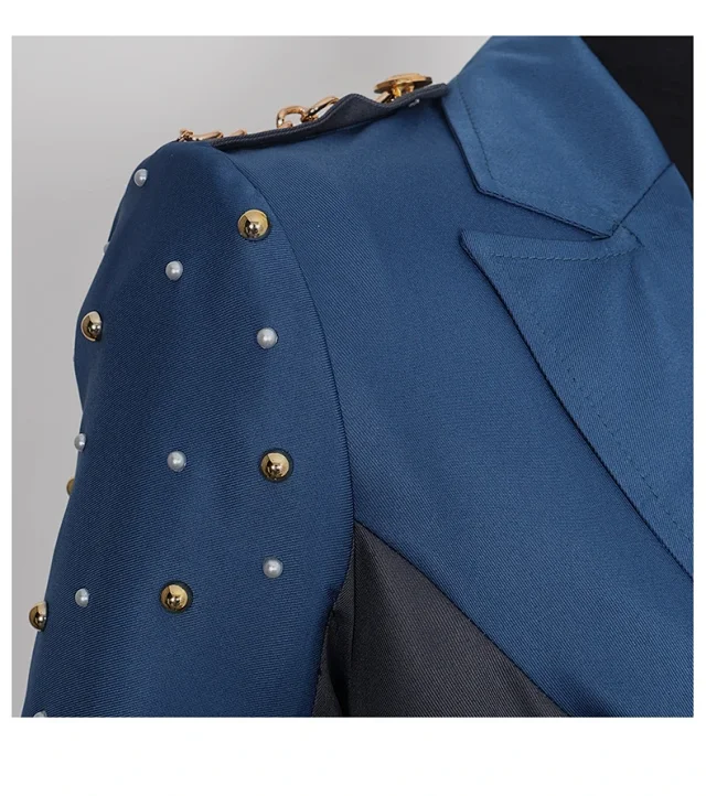 Unbranded Matching Sets Blue embellished performance costume set product detail image 11