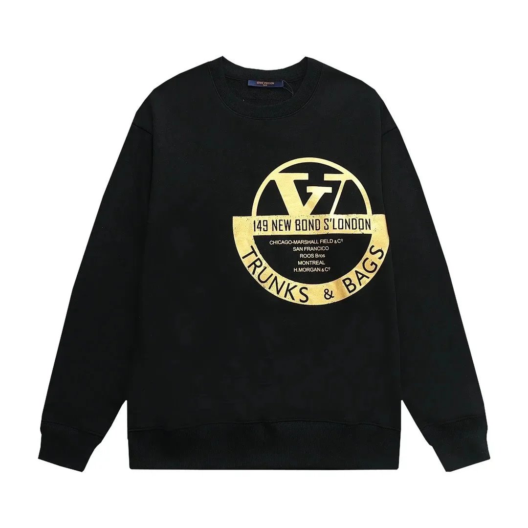 Louis Vuitton Knitwear Crew-Neck Logo Knit Sweater — Printing technique-black