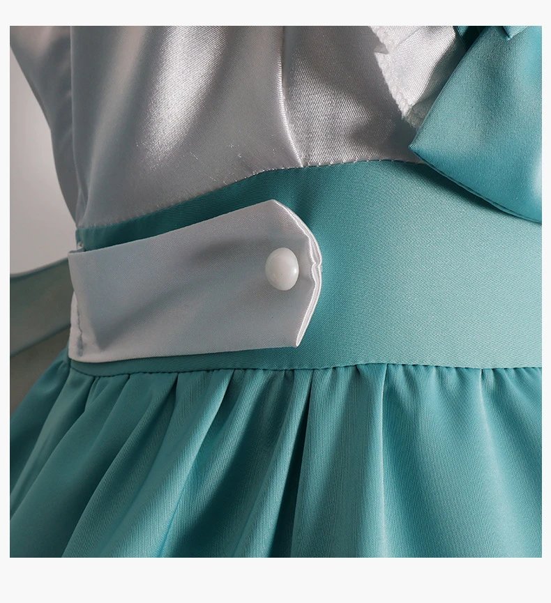Design World Plan (Mirror Bell) 10th Anniversary Maid Dress Set Turquoise and White Dress - 11